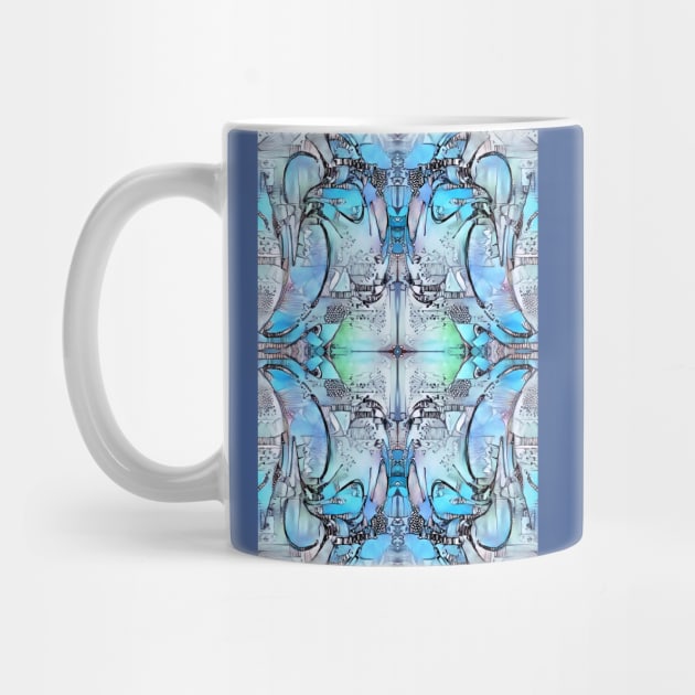 Blue Delight. Abstract Pattern Design by ArtlyStudio